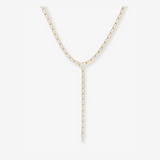 Pavé Serpent Lariat Necklace 18"