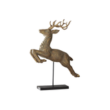 35" Gold Flying Reindeer
