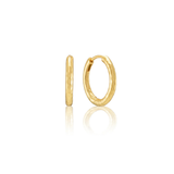 Berry Clover Hoop Earrings with Double Sided Charm, MOP