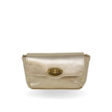 Leather Top Handle & Crossbody Bag, Gold