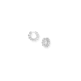 Heritage Mini Hoop Earrings, Silver