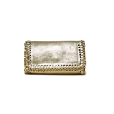Fold Over Crossbody Bag, Gold