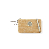 Contempo Straw Pouch, Natural/White