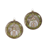 5" Music Sheet Church Disc Ornament
