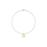Hope Classic Bracelet - White - Star Small Gold Disc