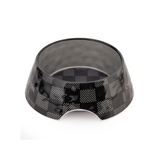Black Checker Chewy Vuiton Bowl