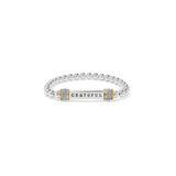 Meridian Grateful Two Tone Stretch Bracelet