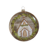 5" Music Sheet Church Disc Ornament