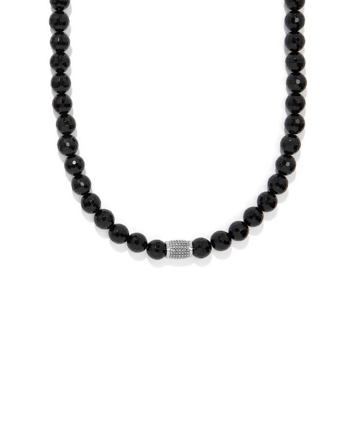 Meridian Solis Bead Necklace, Black