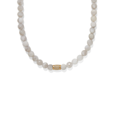 Meridian Solis Bead Necklace, Cream