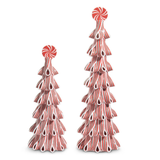 Red and White Ribbon Candy Trees