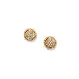 Illumina Celeste Dome Post Earrings, Gold