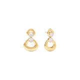 Dolce Statement Earring, Iridescent Clear Crystal