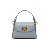 Bamboo Clasp Crossbody Bag, Light Blue