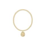 Classic Gold 3mm Bracelet - Inspire America Gold Disc