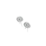 Illumina Celeste Dome Post Earrings, Silver
