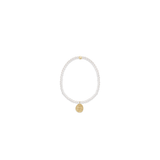 Classic Pearl 3mm Bracelet - Inspire Small Gold Disc