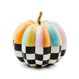Cotton Candy Mini Check & Stripe Pumpkin