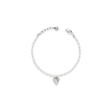 Cascade Embrace Pearl Heart Bracelet