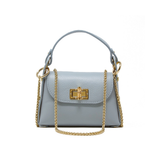 Bamboo Clasp Crossbody Bag, Light Blue