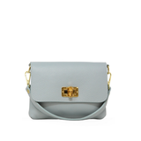 Leather Clutch & Crossbody Bag, Light Blue