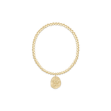 Classic Gold 3mm Bracelet - Inspire America Gold Disc