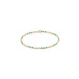 Hope Joy Pattern 2mm Bead Bracelet, Turquoise