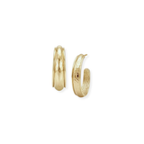 Reflection Hoop Earrings in Gold