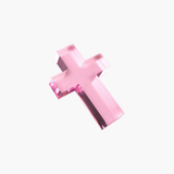 Small Pink Acrylic Cross Weight