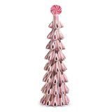 Pink and White Ribbon Candy Trees
