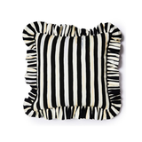 Courtly Stripe Ruffle Throw Pillow