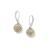 Interlok Noir Two Tone Leverback Earrings