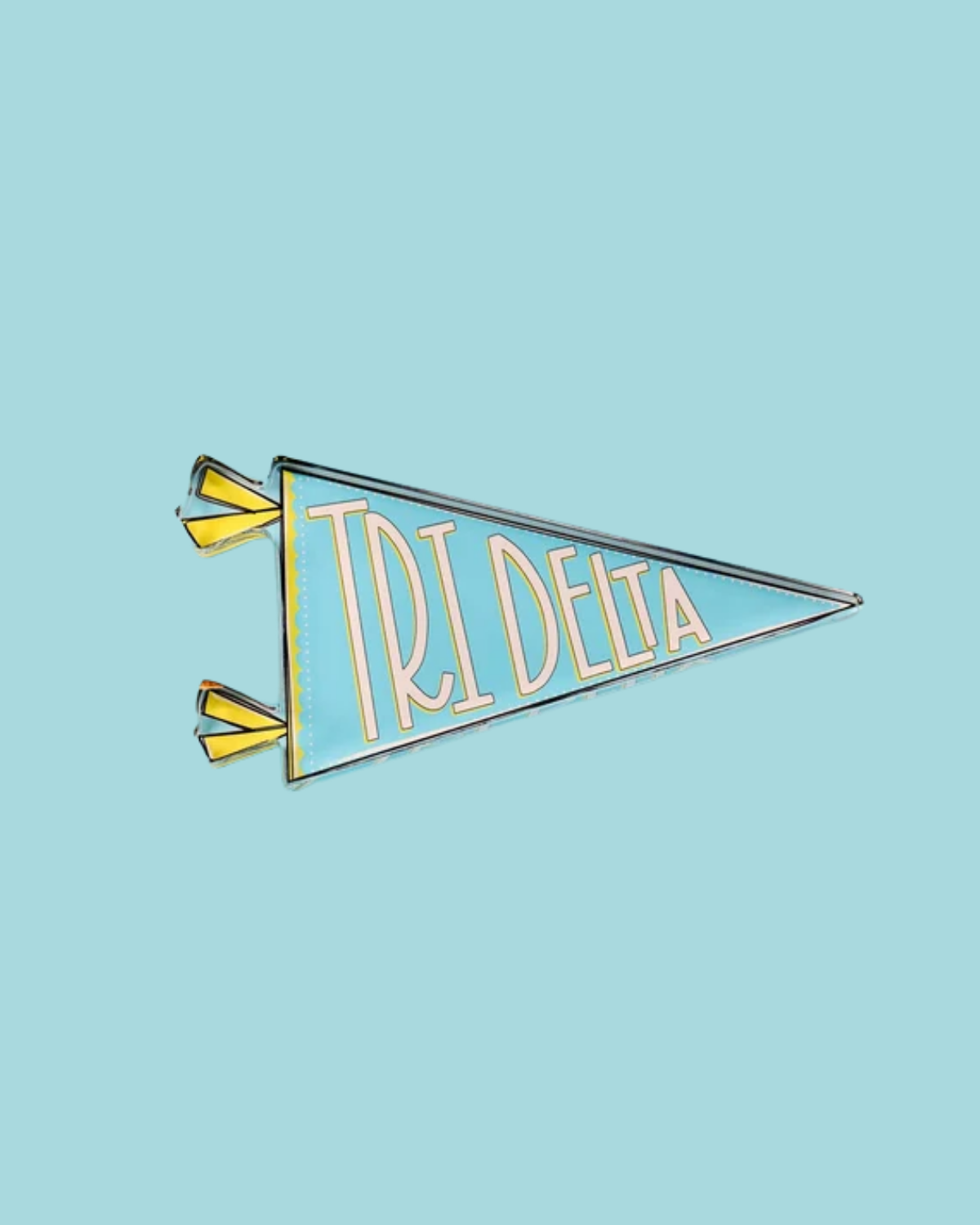 Sorority Acrylic Pennant Flag Shelfie