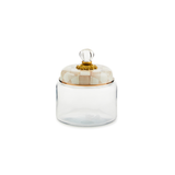 Mocha Check Kitchen Canister, Small