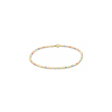 Hope Sincerity Pattern 2mm Bead Bracelet, Hot Mess