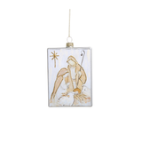 5" Rectangle Nativity Ornament