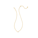 Cailin Gold Pendant Necklace, White Iridescent Crystal