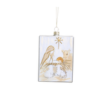 5" Rectangle Nativity Ornament
