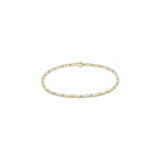 Hope Sincerity Pattern 2mm Bead Bracelet, Mint