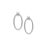 Harbor Hoop Earrings in Silver