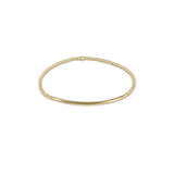 Classic Gold 2mm Bead Bracelet, Bliss Bar