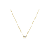 14kt Gold and Diamond Significance Bar Necklace, Two