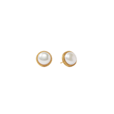 Fleur-de-Lis Pearl Stud