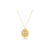 16" Necklace Gold - Inspire Gold Disc