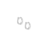 Legacy Mini Hoop Earrings, Silver