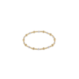 Dignity Sincerity Pattern 4mm Bracelet, Pearl