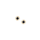 Strata Stud Earrings in Gold, Black Onyx