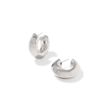Embry Silver Hoop Earrings