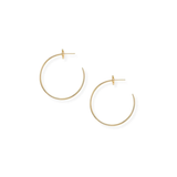 Heritage Cross Hoop Earrings, Gold