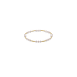 Classic Joy Pattern 4mm Bead Bracelet, Pearl
